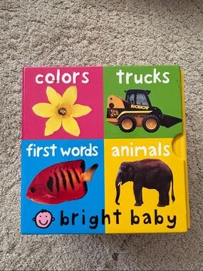 Bright Baby Board Book Set - Colors, Trucks, First Words, Animals - Multi